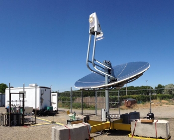 The EERE-funded Solar Thermochemical Advanced Reactor System converts natural gas and sunlight into a more energy-rich fuel called syngas, which power plants can burn to make electricity. The EERE-funded Solar Thermochemical Advanced Reactor System converts natural gas and sunlight into a more energy-rich fuel called syngas, which power plants can burn to make electricity.
