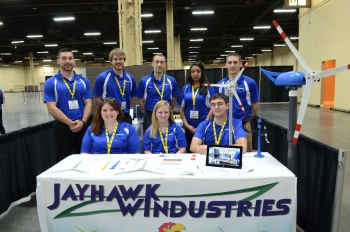 The University of Kansas placed second in the competition -- the multi-disciplinary team consists of aerospace engineering, mechanical engineering and business students. The University of Kansas placed second in the competition -- the multi-disciplinary team consists of aerospace engineering, mechanical engineering and business students.