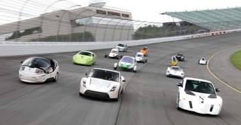 X Prize contenders take part in on-track testing at Michigan International Speedway | Courtesy of Progressive Automotive X Prize X Prize contenders take part in on-track testing at Michigan International Speedway | Courtesy of Progressive Automotive X Prize