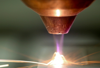 Deposition of Inconel coating on a steel substrate using laser additive manufacturing technology from DM3D.
<em>Photo courtesy of Oak Ridge National Laboratory</em> Deposition of Inconel coating on a steel substrate using laser additive manufacturing technology from DM3D.
<em>Photo courtesy of Oak Ridge National Laboratory</em>