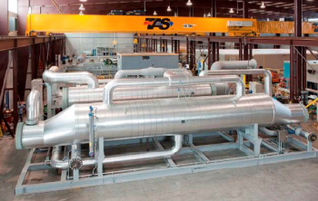 A new high efficiency expander design at the Beowawe Flash plant utilizes optimizes low temperature geothermal fluids to generate an additional 2.5 MW of electric power. A new high efficiency expander design at the Beowawe Flash plant utilizes optimizes low temperature geothermal fluids to generate an additional 2.5 MW of electric power.