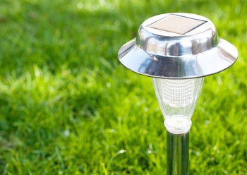Outdoor solar lights use solar cells, which convert sunlight into electricity, and are easy to install and virtually maintenance free. | Photo courtesy of ©iStockphoto.com/ndejan Outdoor solar lights use solar cells, which convert sunlight into electricity, and are easy to install and virtually maintenance free. | Photo courtesy of ©iStockphoto.com/ndejan