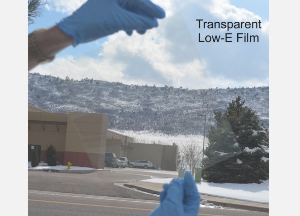 ITN's transparent low-e film.
Credit: ITN Energy Systems ITN's transparent low-e film.
Credit: ITN Energy Systems