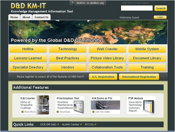 Deactivation & Decommissioning Knowledge Management Information Tool (D&D KM-IT) Deactivation & Decommissioning Knowledge Management Information Tool (D&D KM-IT)