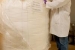 Whey powder is used to reduce pH levels in the contaminated area.