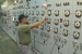 The switch to the last operating cell at the uranium enrichment facility was manned by Operator Russ Nickell during the shutdown at midday May 30, 2012 in the X-326 
Process Building at the Portsmouth site in Piketon.