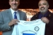 EM Carlsbad Field Office (CBFO) Manager Joe Franco, right, presents a memento to EM Senior Advisor Dave Huizenga
