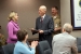 Thomas D’Agostino, right, who retired this month as Under Secretary for Nuclear Security and NNSA Administrator, presents EM’s Candice Trummell with the NNSA Gold Medal earlier this month.