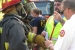 The on-scene incident commander briefs a responder during an April 17 WIPP transportation exercise in Georgia.