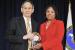  Annie Whatley, Acting Deputy Director for the Office of Minority Economic Impact with Secretary Steven Chu as she receives a Secretary of Energy Excellence Award | Photo courtesy of the Energy Department
 