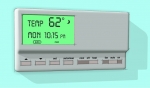 Use a programmable thermostat to automatically turn down the heat at night or when you're away from home.