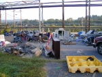A waste area at an East Tennessee Technology Park scrap yard before cleanup.
