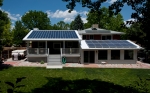 This Lakewood, Colorado home was built in 1956. Brent and Mo Nelson upgraded the home with multiple solar technologies including; daylighting, passive solar and active solar. They also have an 80 gallon solar hot water heater. | Photo by Dennis Schroeder, National Renewable Energy Laboratory. 