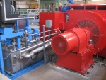 The Boulder Canyon Hydroelectric Facility's new, highly-efficient turbine. | Photo courtesy of the city of Boulder, Colorado.  