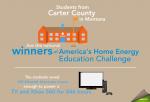 Students from Carter County in Montana are the national winners of America's Home Energy Education Challenge. The team saved an average of 143 kilowatt hours per house... Enough to power a TV and Xbox 360 for 846 hours! 