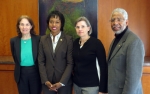 Joining Director Dot Harris (second from left) were Marlene Kaplan, the Deputy Director of Education and director of EPP, National Oceanic and Atmospheric Administration, Claudia Rankins, a Program Officer with the National Science Foundation and Jim Stith, the past Vice-President of the American Institute of Physics Resources.
