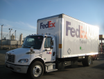 FedEx, a National Clean Fleets partner, is expanding its advanced technology vehicle fleets in Kansas and Michigan with the support of Clean Cities projects in those states. | Photo courtesy of Jonathan Burton, NREL.