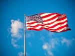 The American flag flying over the Veterans Memorial in San Jose. | Courtesy of Flickr user <a href="http://www.flickr.com/photos/harshlight/3235468239/">HarshLight</a>, Creative Commons.