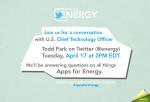 Join our Apps for Energy Twitter Q&A Today (@ENERGY) at 2 PM EDT by following the hashtag #appsforenergy. 