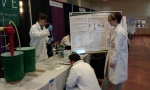 California Polytechnic State University students test output from cyclone treatment at the 2012 WERC IEDC.