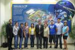 Native American student interns at LLNL meet with Navajo Tribal President Ben Shelly this summer.