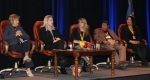 Shelly Wilson, third from right, participates in a roundtable discussion at the Intergovernmental Meeting with the DOE in New Orleans this month. Also pictured are Maryland Delegate Sally Jameson, left to right, Office of River Protection Deputy Manager Stacy Charboneau, Willie Preacher, Director of DOE-related projects for Shoshone-Bannock Tribes, and Eddy County, N.M., Commissioner Roxanne Lara.