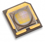 Using funding from the Energy Department, Philips Lumileds developed the LUXEON S1000 -- a commercial LED product used in outdoor street and parking lot lighting. While small, this chip is the heart of the light and as of June 2012 was brighter than a 60-watt light bulb. | Photo courtesy of Philips Lumileds.
