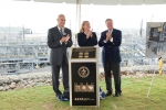 U.S. Energy Under Secretary for Nuclear Security Thomas D'Agostino, left, South Carolina Department of Health and Environmental Control Director Catherine Templeton and U.S. Sen. Lindsey Graham (R-SC) unveil a marker to commemorate the closing of waste tanks at the Savannah River Site in South Carolina.