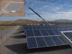 The PNM Prosperity Energy Storage Project is the nation’s first combined solar generation and storage facility to be fully integrated into a utility’s power grid.  Pictured above are the facility's solar panels, including an aerial view in the upper left. | Image courtesy of PNM