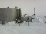 The combination of the Native Village of Teller’s limited fuel storage capacity and a harsh winter led to a supply shortage. Photo by Alexander Dane, NREL