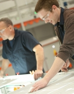 Inside the Helios Solar Works manufacturing facility. | Photo courtesy of Helios Solar Works. 