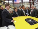 As part of the Energy Department's launch of the Clean Energy Manufacturing Initiative, Assistant Secretary David Danielson toured the new Carbon Fiber Facility at Oak Ridge National Laboratory. Carbon fiber has the potential to improve the fuel efficiency of vehicles. | Photo courtesy of Jason Richards, Oak Ridge National Laboratory.
