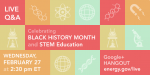Join our <a href="https://plus.google.com/events/cdb7hukmrr7bdutahs075gl6dco">Google+ Hangout</a> on bridging the diversity gap in STEM education and careers at 2:30 pm ET today. | Graphic courtesy of Sarah Gerrity. 