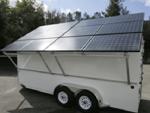 Solar generators like this one will provide electricity to Houston residents after hurricanes and other emergencies. | Photo Courtesy of City of Houston