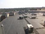 The roof of the justice center where a solar panel array will be installed to power a solar thermal water-heating system | Photo courtesy of Blount County, Tenn.