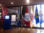 A display for Native American Heritage Month in the Forrestal headquarters lobby.