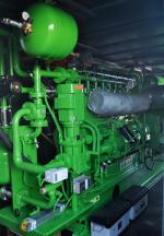 Betin Incorporated's generator converts gas from the plant's anaerobic digester into electricity. | Courtesy of Montchevré.