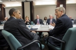 President Barack Obama listens to Acting Energy Secretary Daniel B. Poneman during a meeting with electric utility CEOs and trade association representatives at the Department of Energy in Washington, D.C., May 8, 2013. | Official White House Photo by Pete Souza.