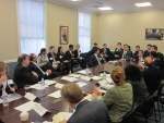 Student teams present their ideas for improving commercial building efficiency before a panel of commercial real estate and energy experts. | Photo courtesy of Jessie Knapstein, the Energy Department.