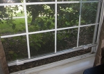 The original windows in Andrea's home. | Photo courtesy of Andrea Spikes.