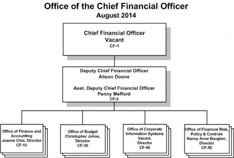 Office of the Chief Financial Officer Organization Chart | Department