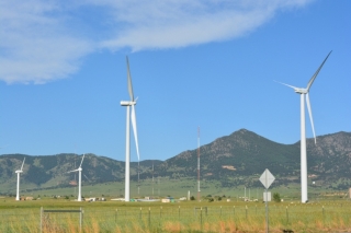 Turbines at the National Wind Technology Center in Boulder, Colorado