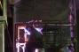 a welder at work on what will be the passenger concourse of the new LIRR station.