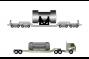 Illustration showing relative sizes of typical rail and truck casks